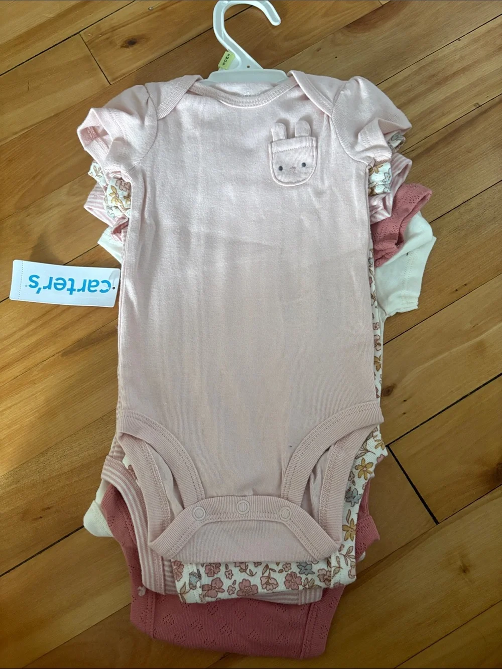 NEW! Carter's Short-Sleeve One-Piece Bodysuits - 5 Pack - Size 3 months